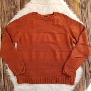 Timberland Rust Orange Knit Crew Neck Sweater